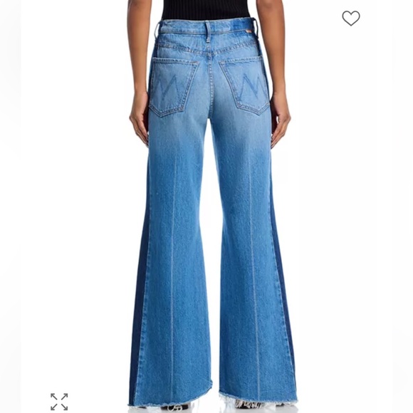 Mother Superior Denim - Women's Two-Tone Flare Jeans - Picture 2 of 7